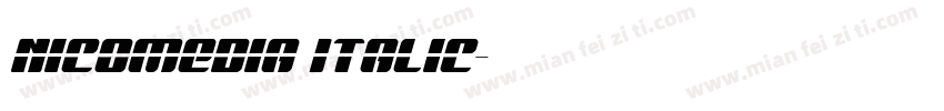 Nicomedia Italic字体转换